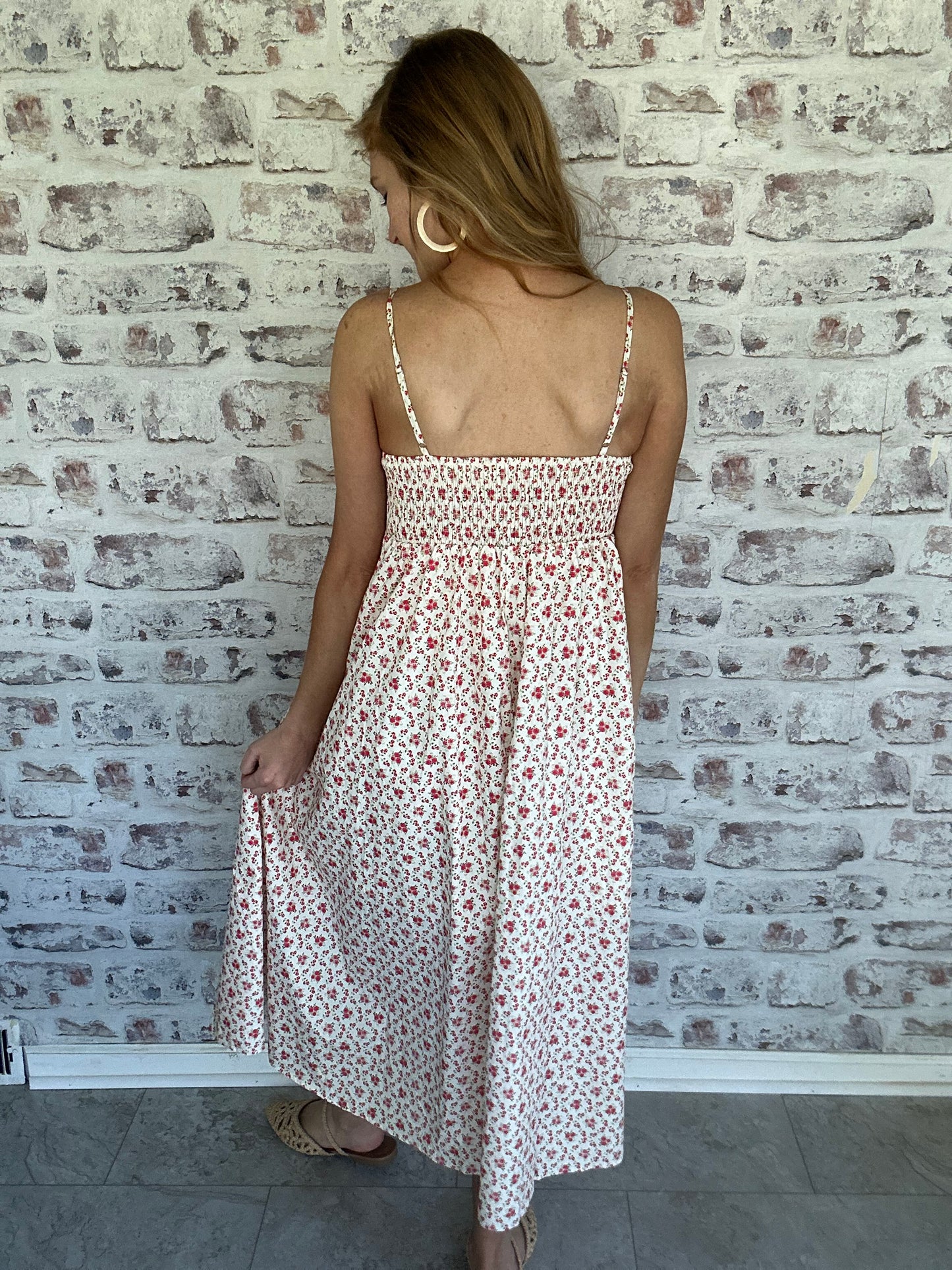 Love Story Bow Front Midi Dress