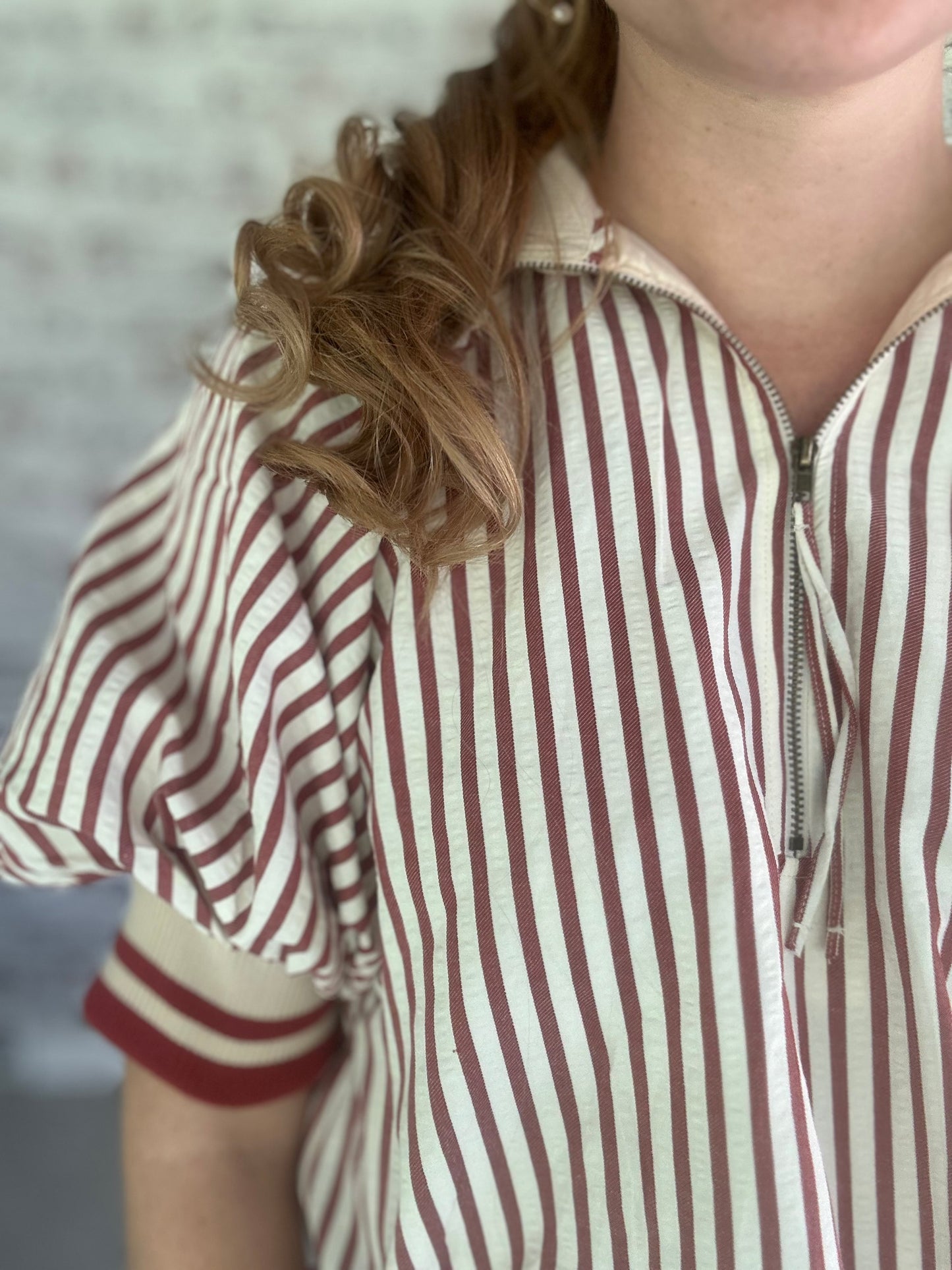 Heritage Stripe Collared Top