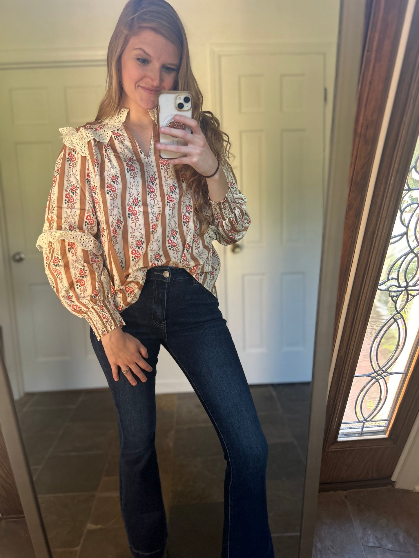 Vintage Bloom and Lace Top