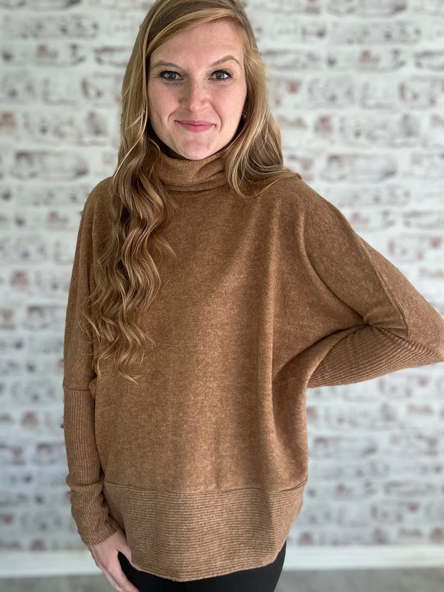 Cloud Soft Dolman Turtleneck