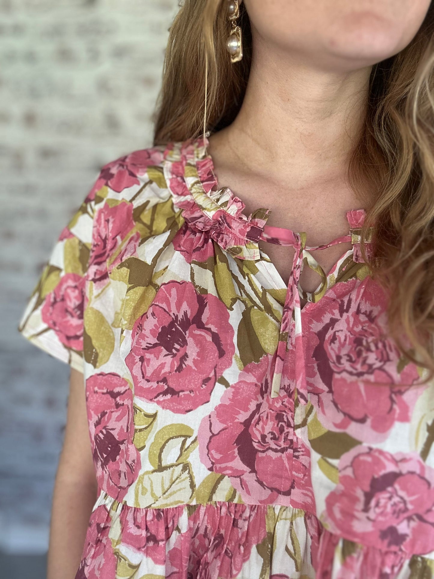 Rooted in Bloom Floral Peplum Top