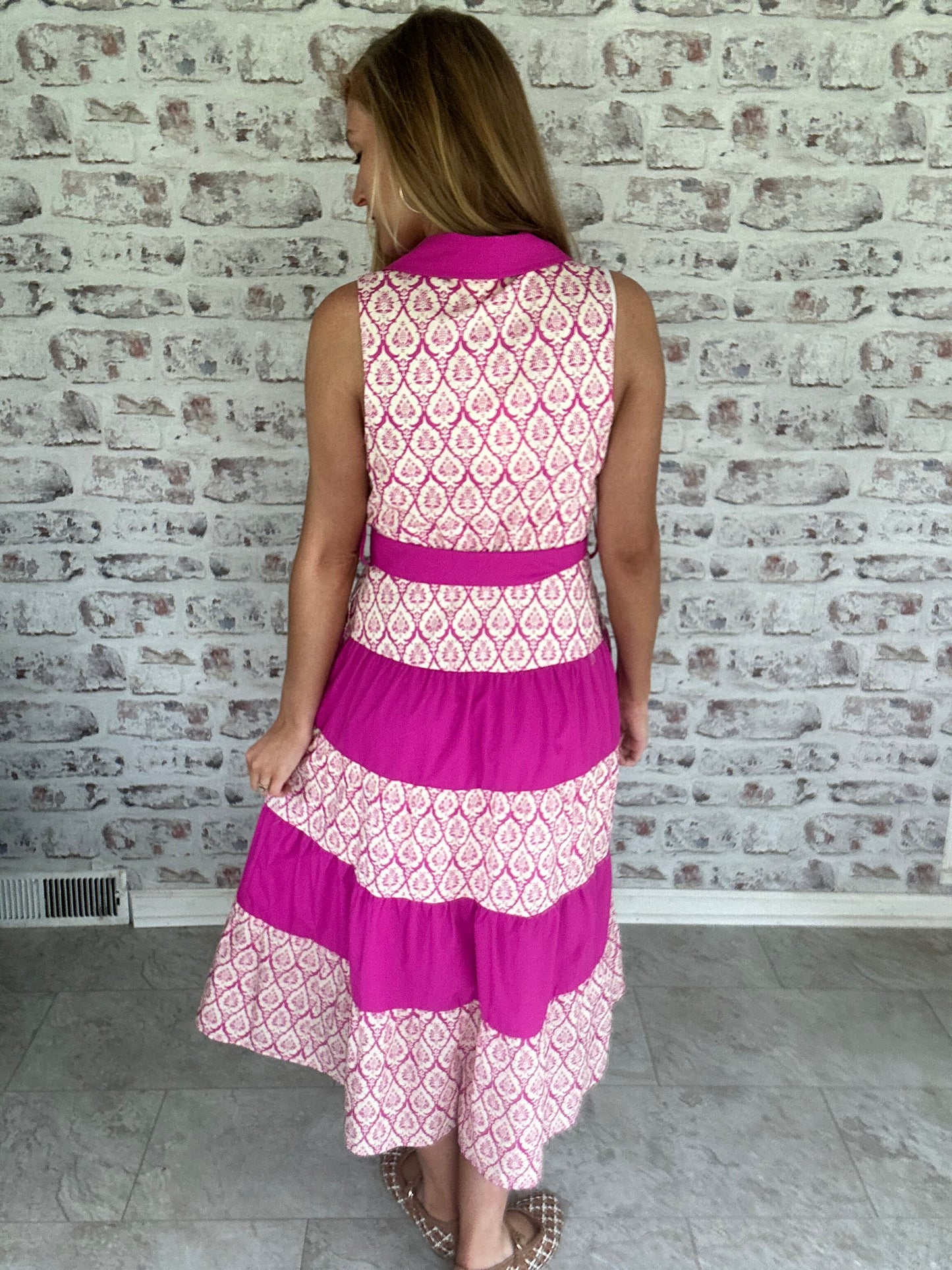 Highgarden Gathering Tiered Midi Dress