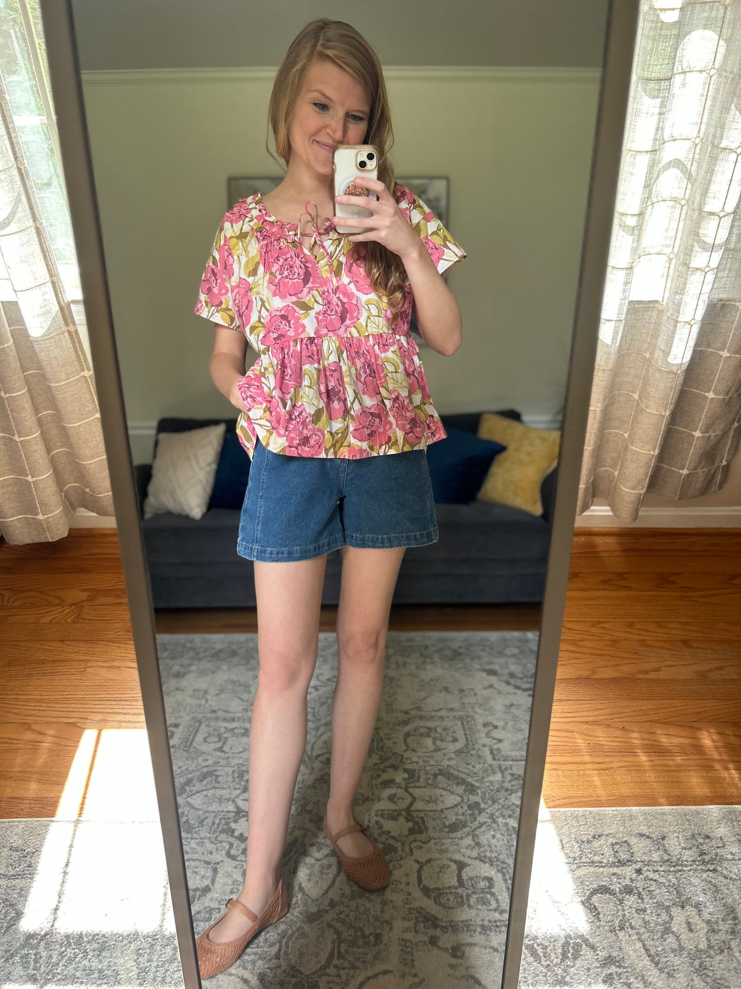 Rooted in Bloom Floral Peplum Top