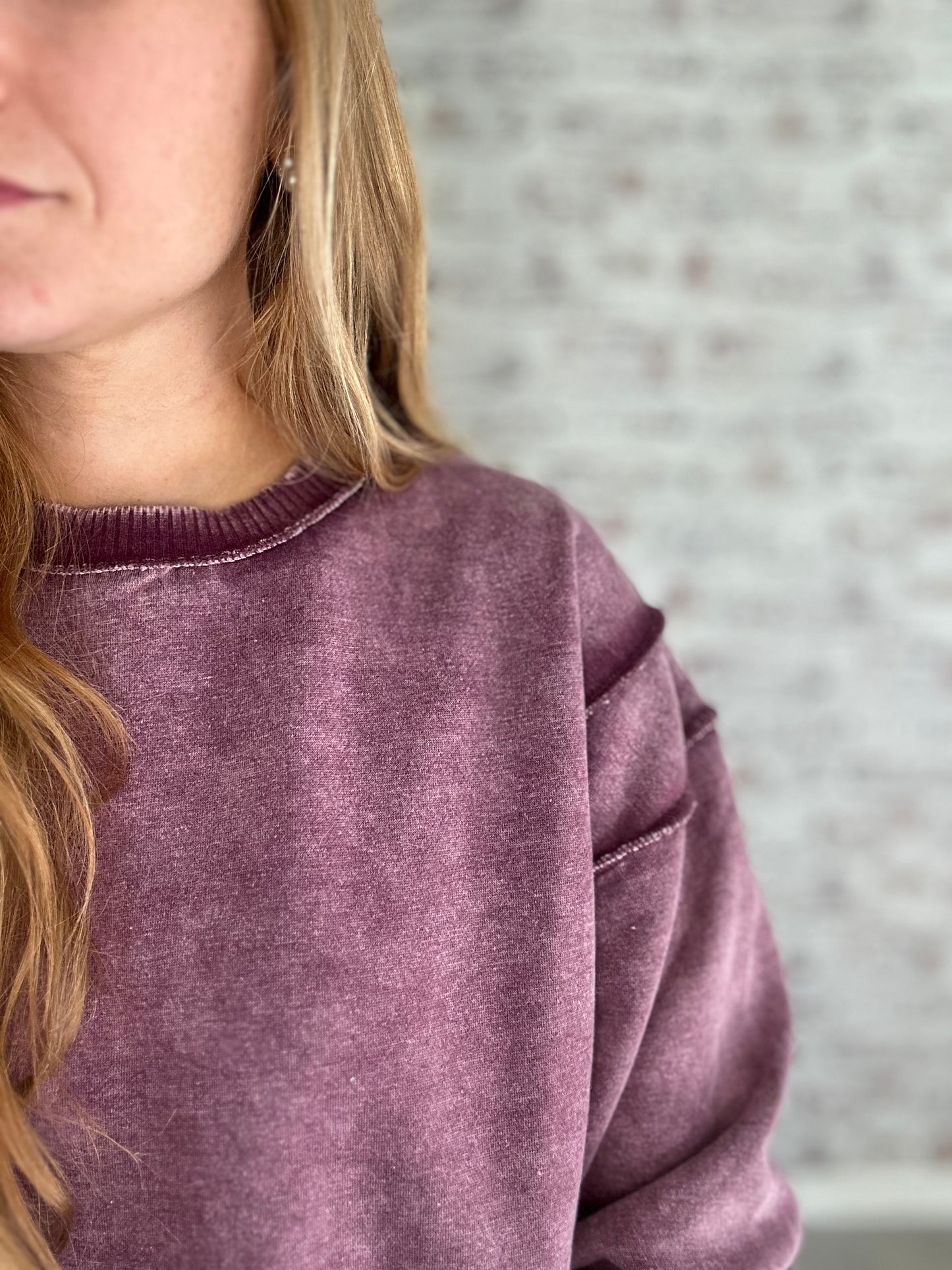 Comfiest Acid Wash Pullover