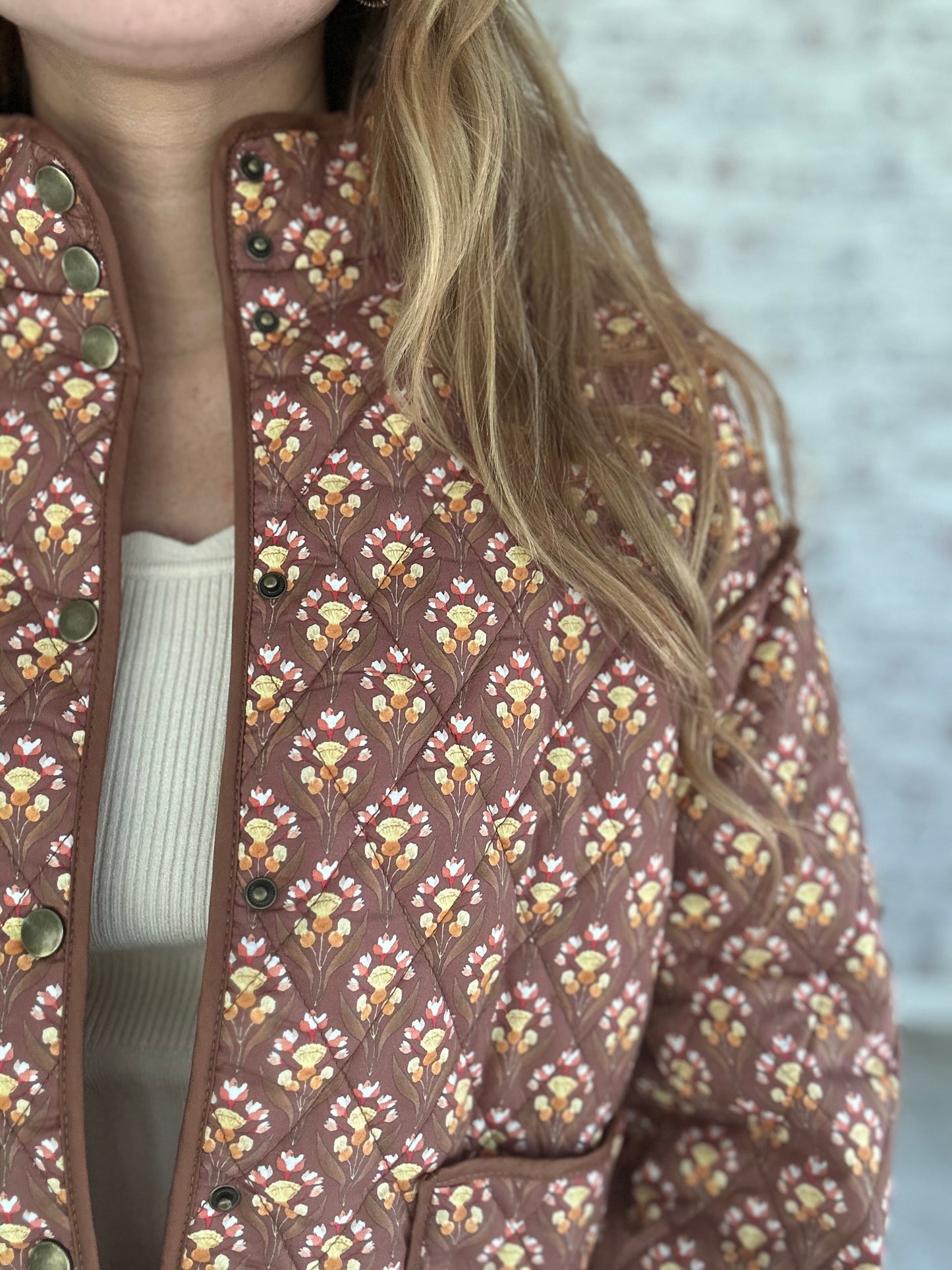 Hearthside Bow Sleeve Quilted Jacket