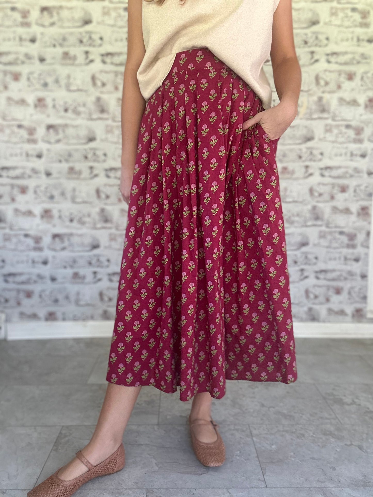 Afternoon Reverie Floral Skirt