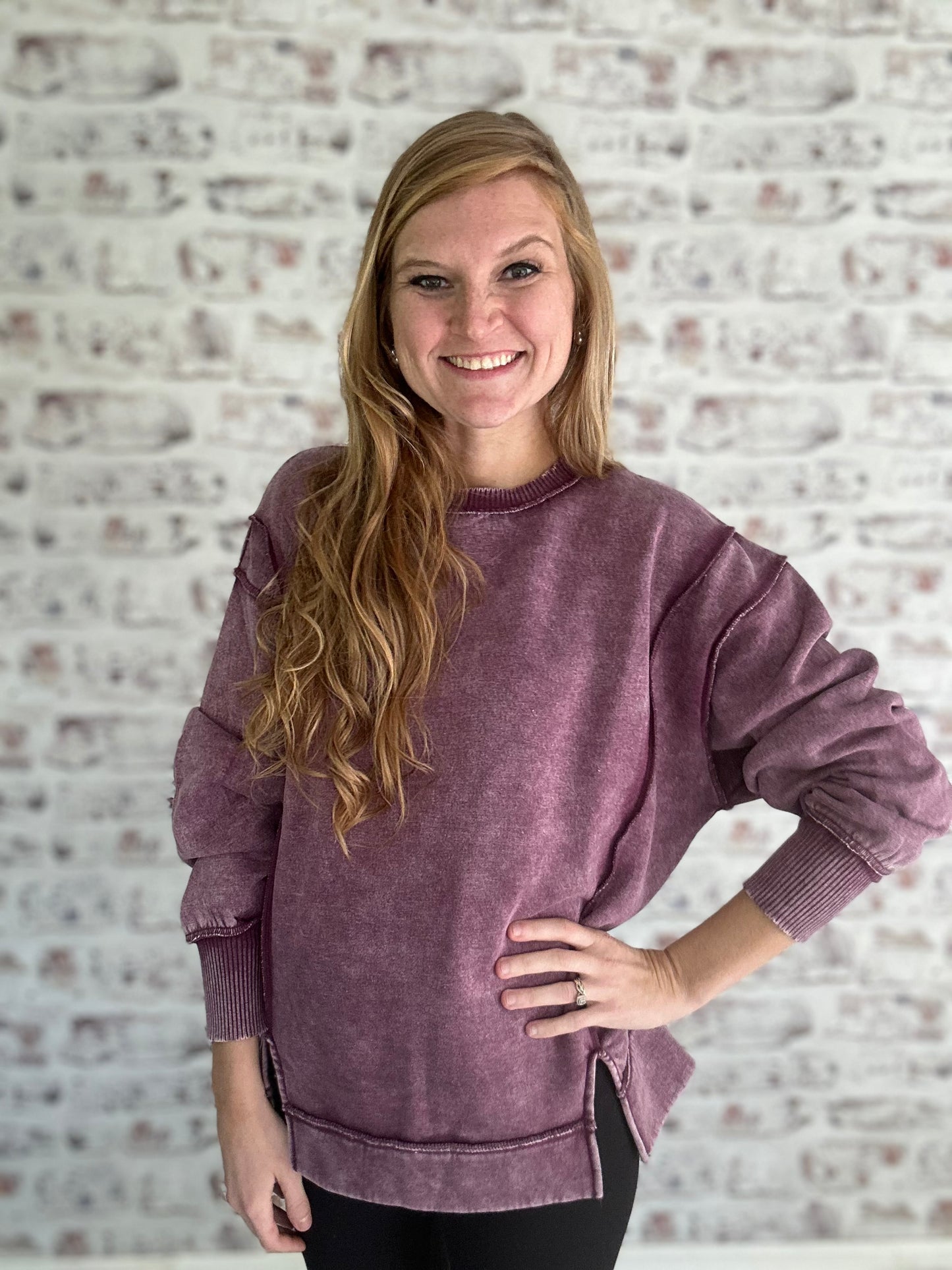 Comfiest Acid Wash Pullover