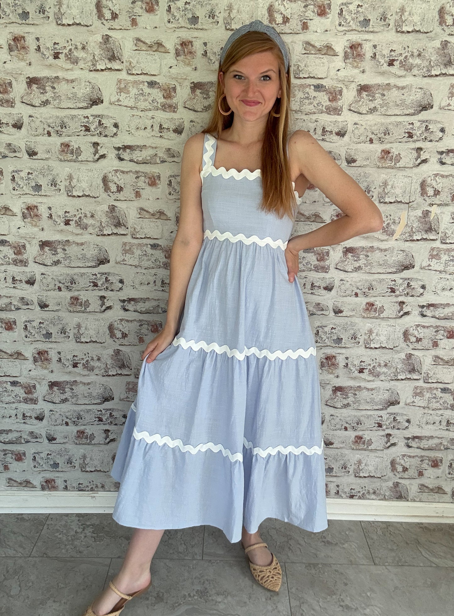 Sweet Serendipity Ric Rac Midi Dress
