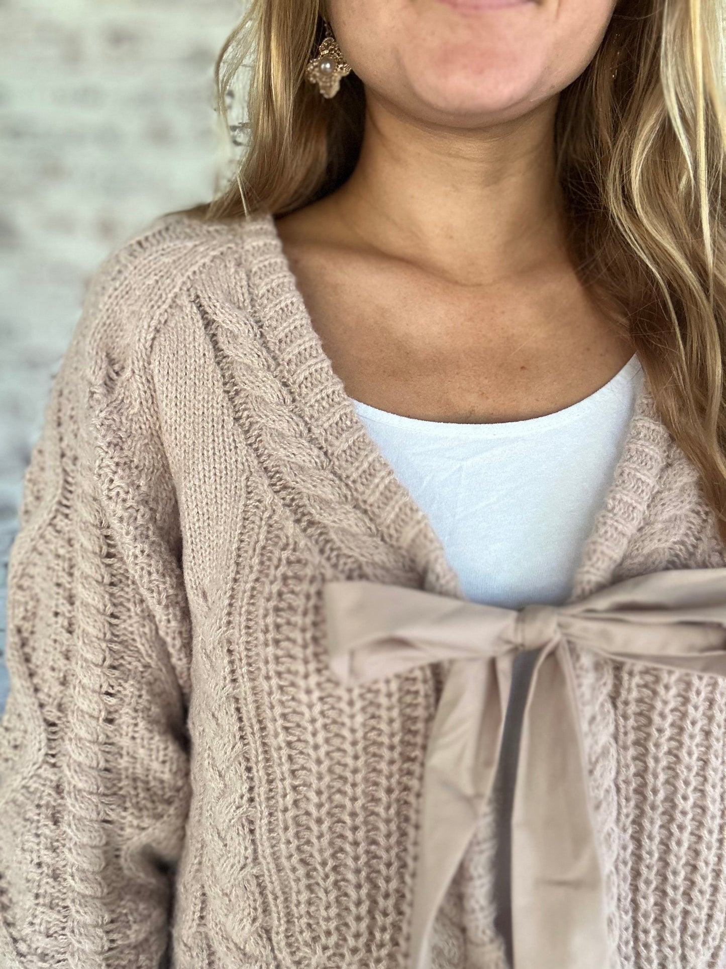 Cafe Stroll Ribbon Cardigan