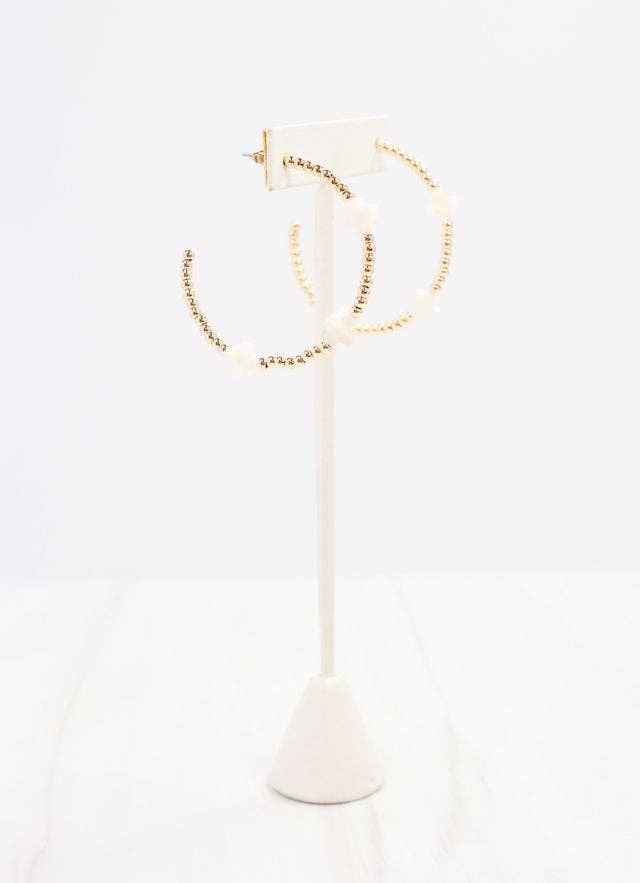 Zachary Cross Hoop Earring