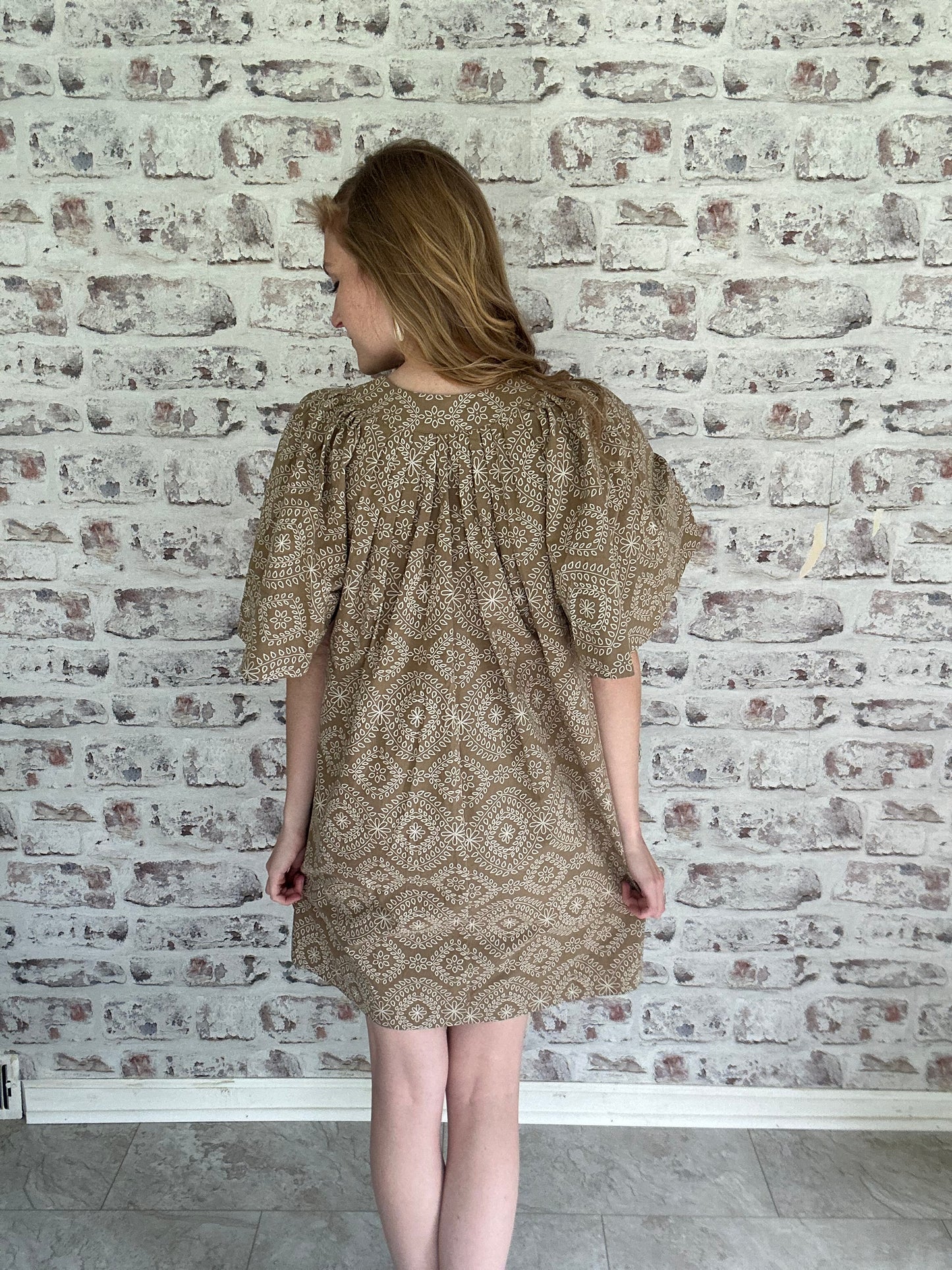 Weekend Wanderer Flutter Sleeve Mini Dress