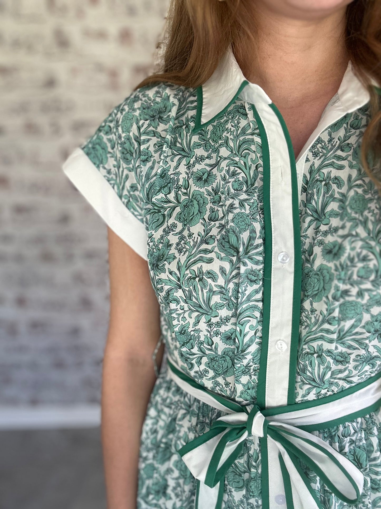 Front Porch Darling Collared Midi Dress