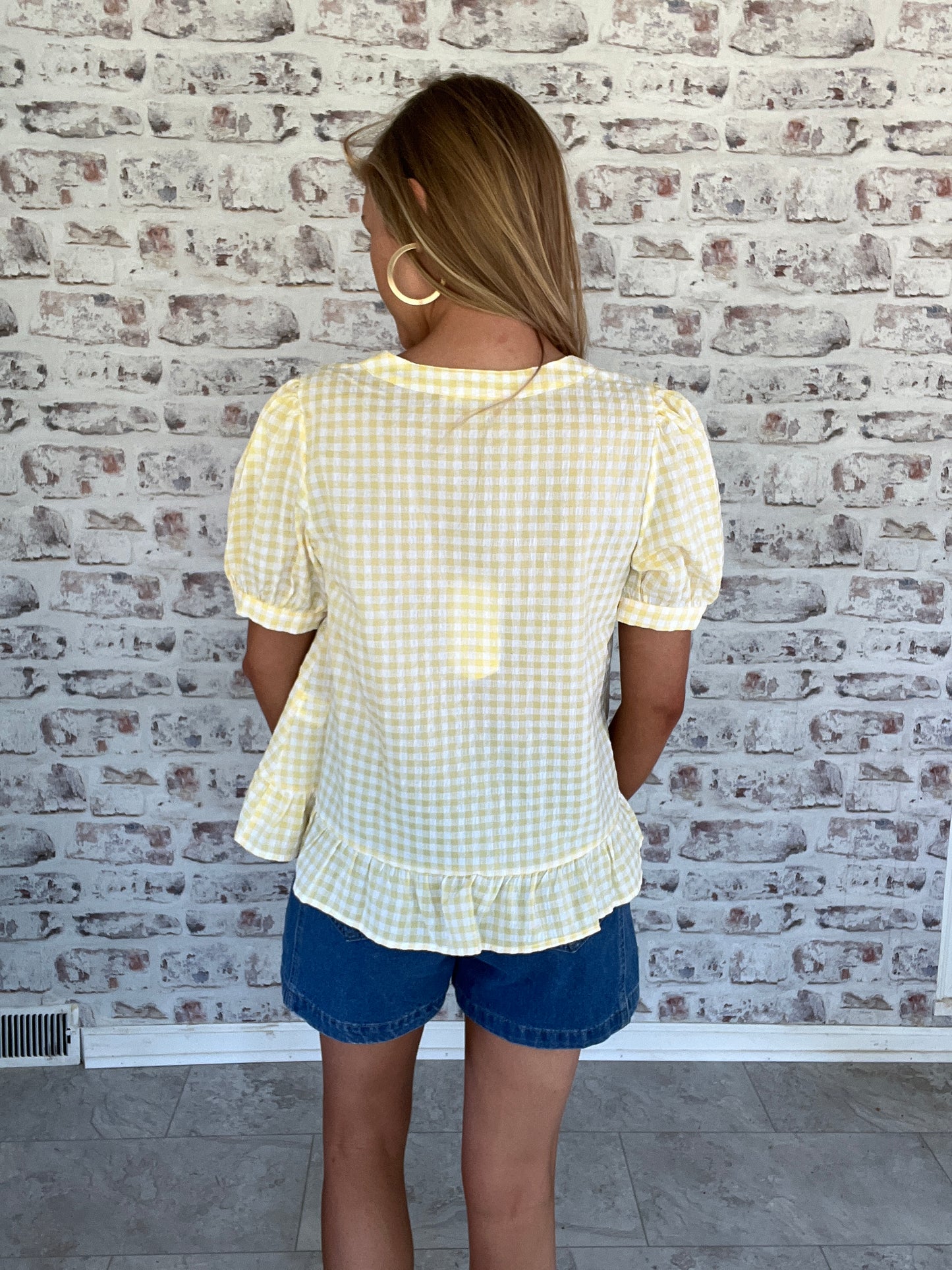 I’ve Got Sunshine Gingham Blouse