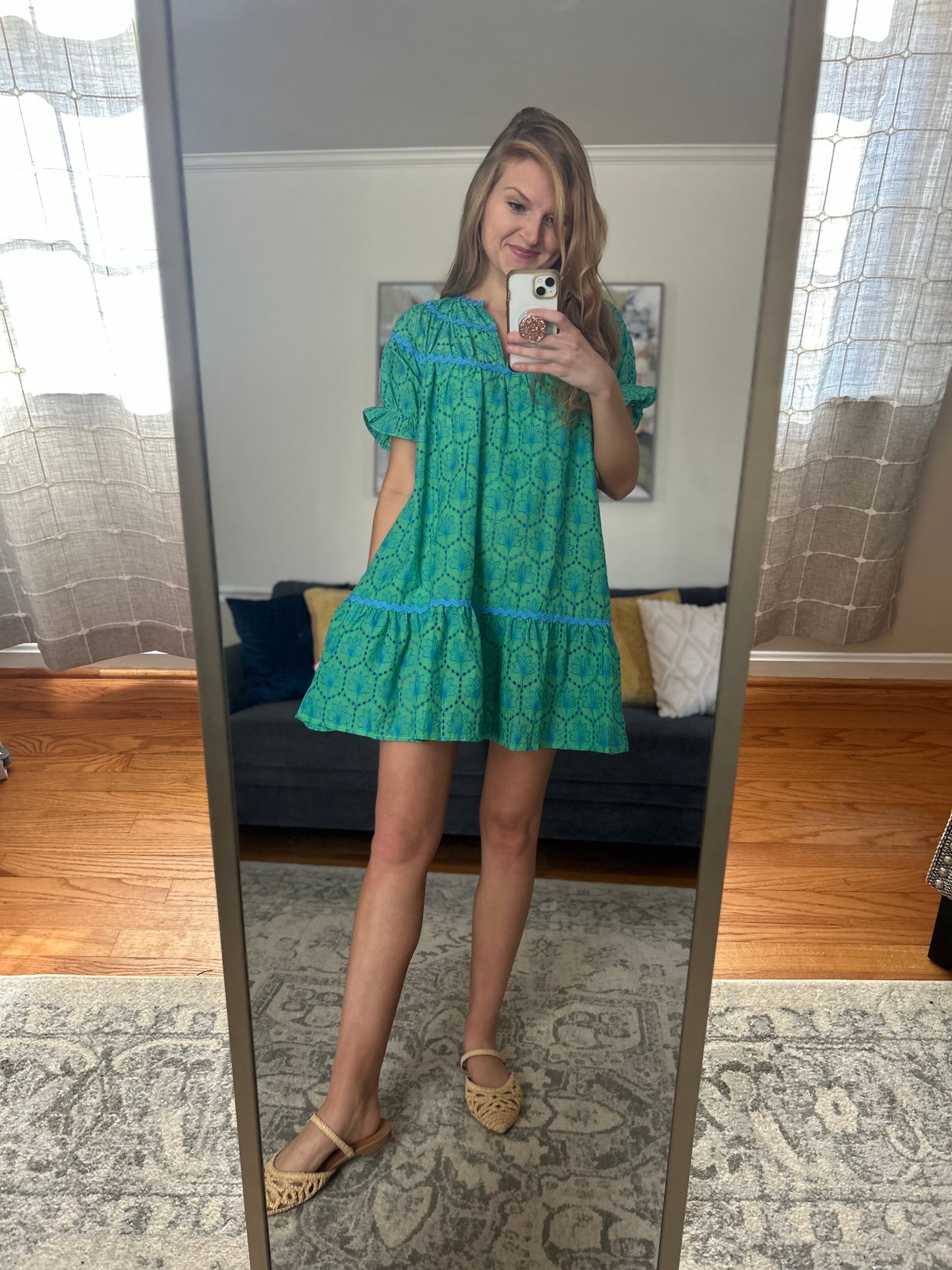 Palm Springs Breeze Eyelet Dress