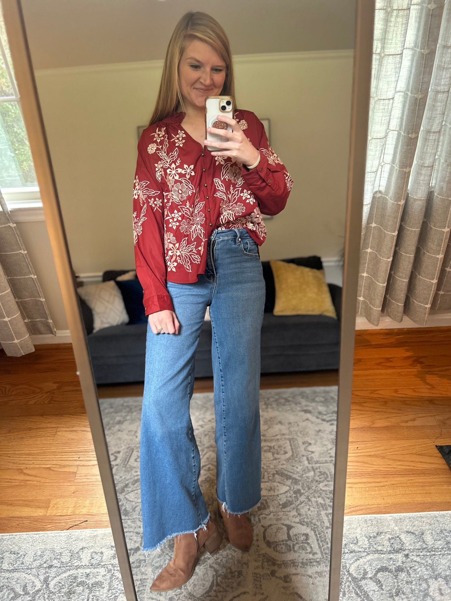 Elm & Thread Embroidered Blouse