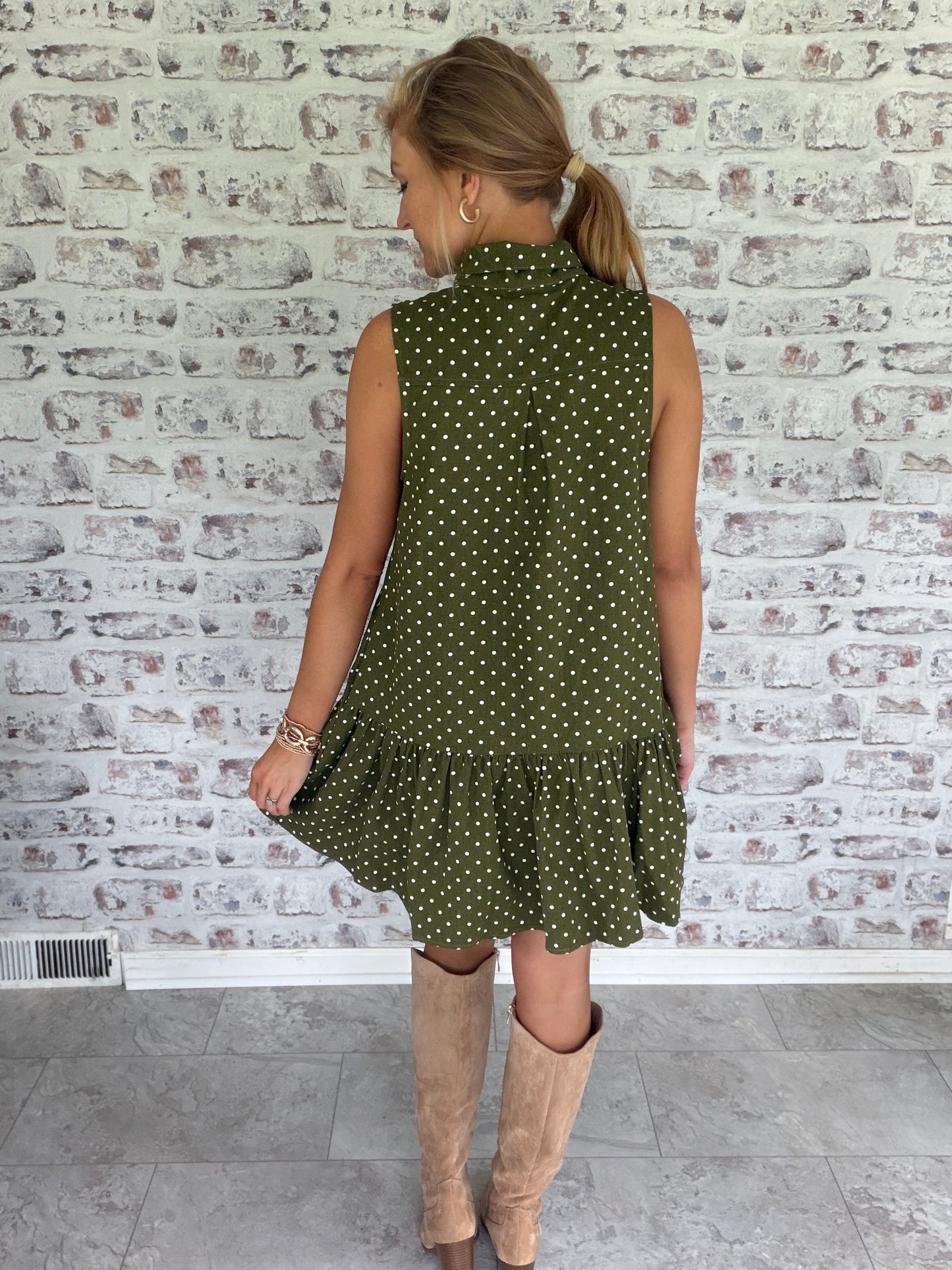 Wish List Dotted Mini Dress