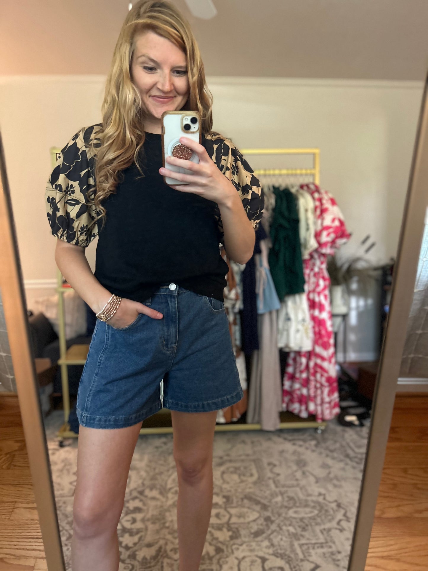 Laurel Lane Floral Sleeve Top