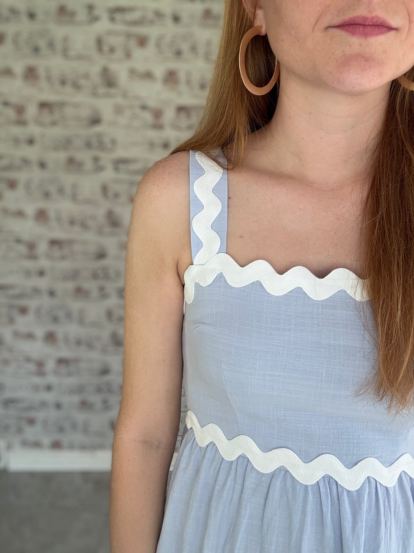 Sweet Serendipity Ric Rac Midi Dress