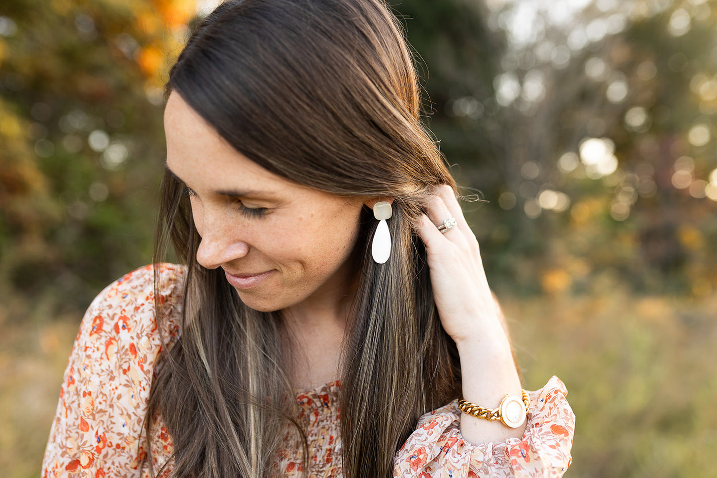 Pastel Breeze Double Stone Earrings
