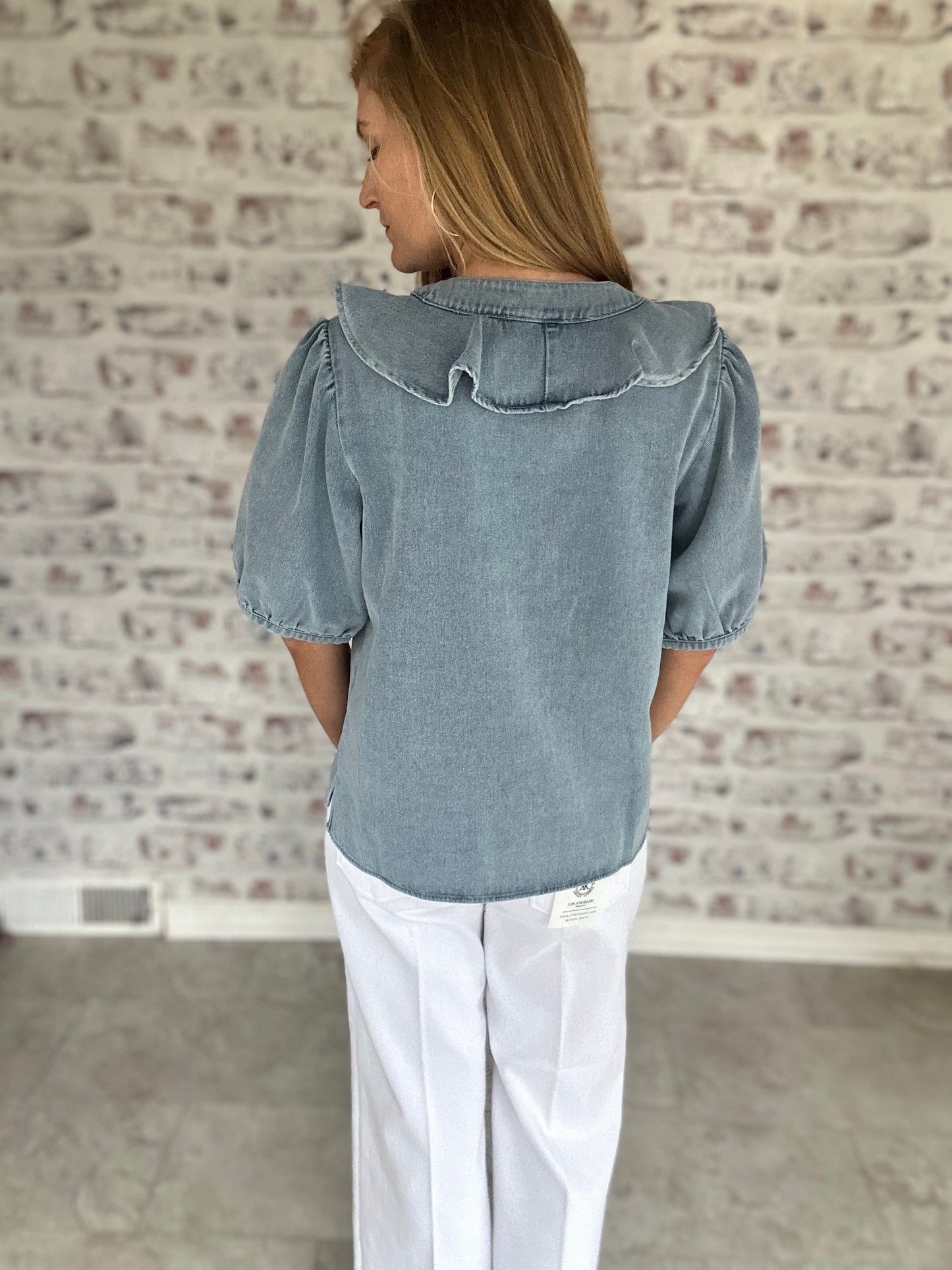 Forever Yours Denim Blouse