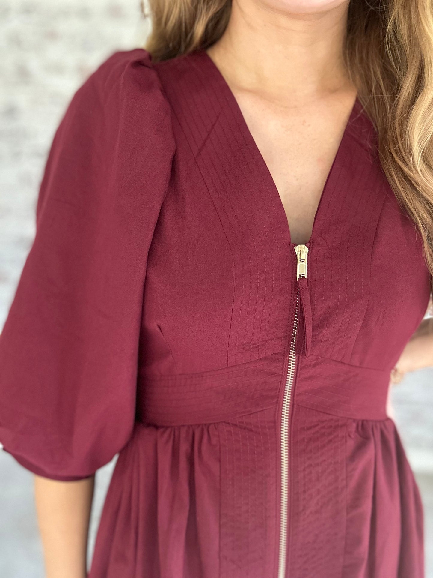 Arden Zip Midi Dress