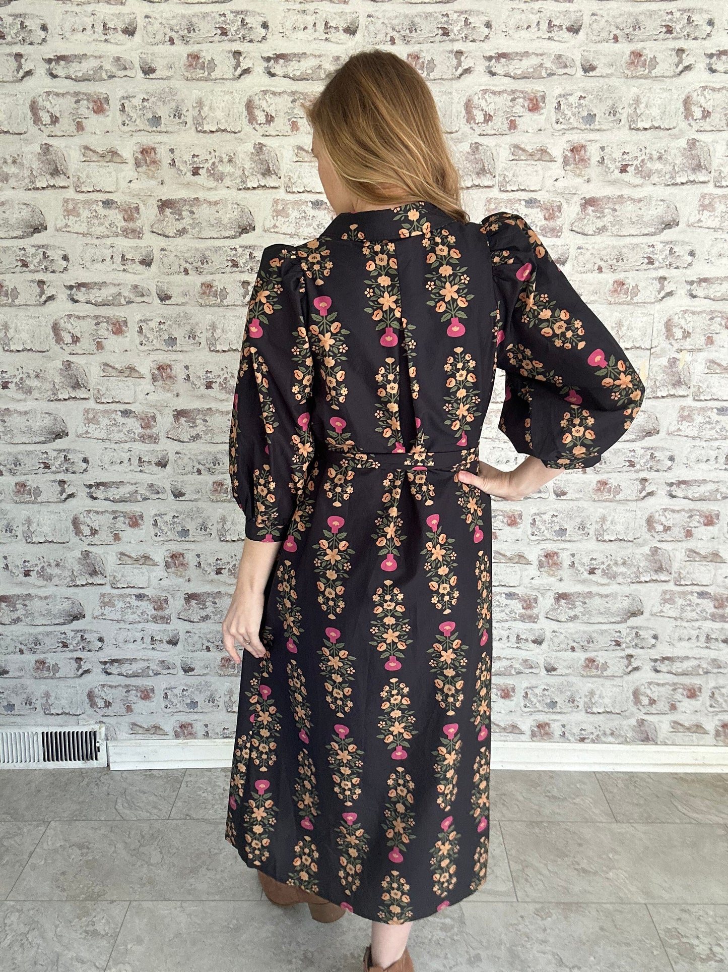 Hayes Street Collared Midi Dress