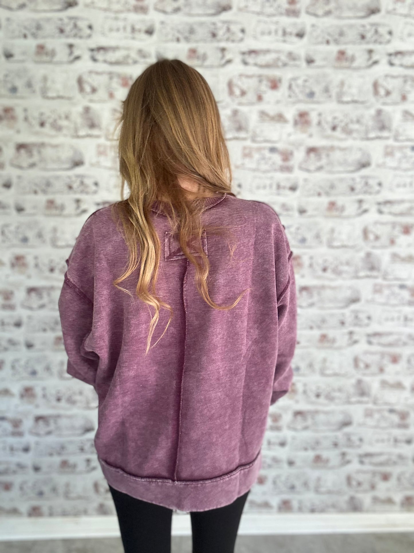 Comfiest Acid Wash Pullover