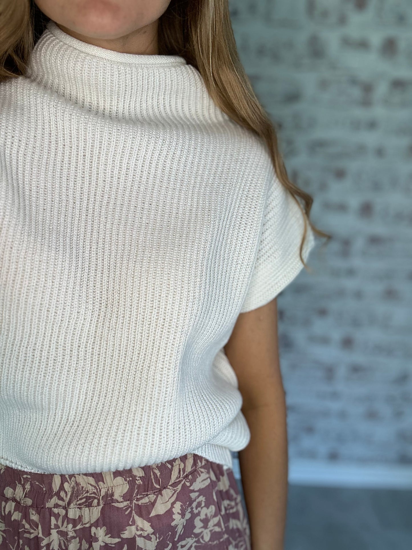 September Chill Sweater in Ivory