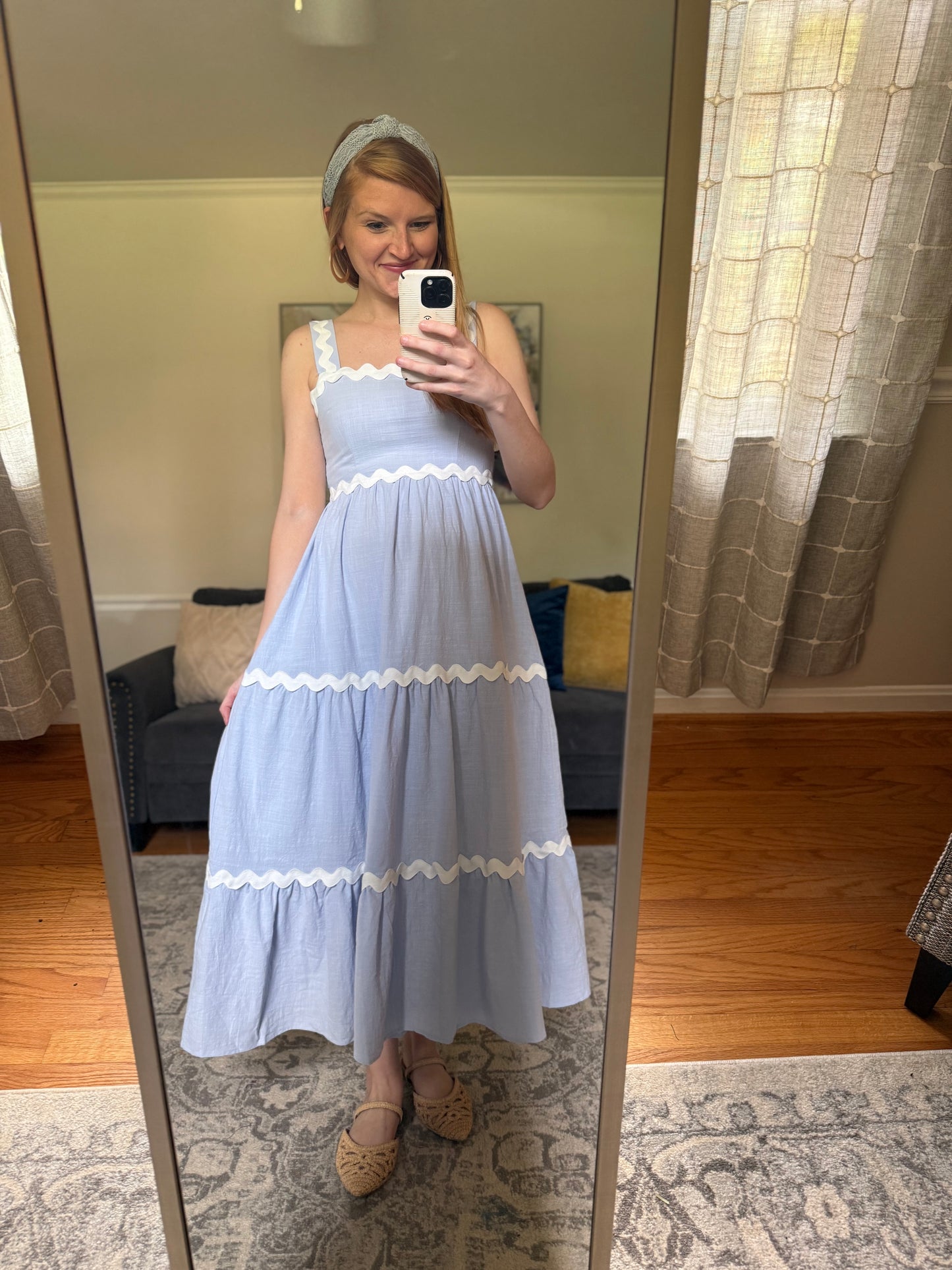 Sweet Serendipity Ric Rac Midi Dress