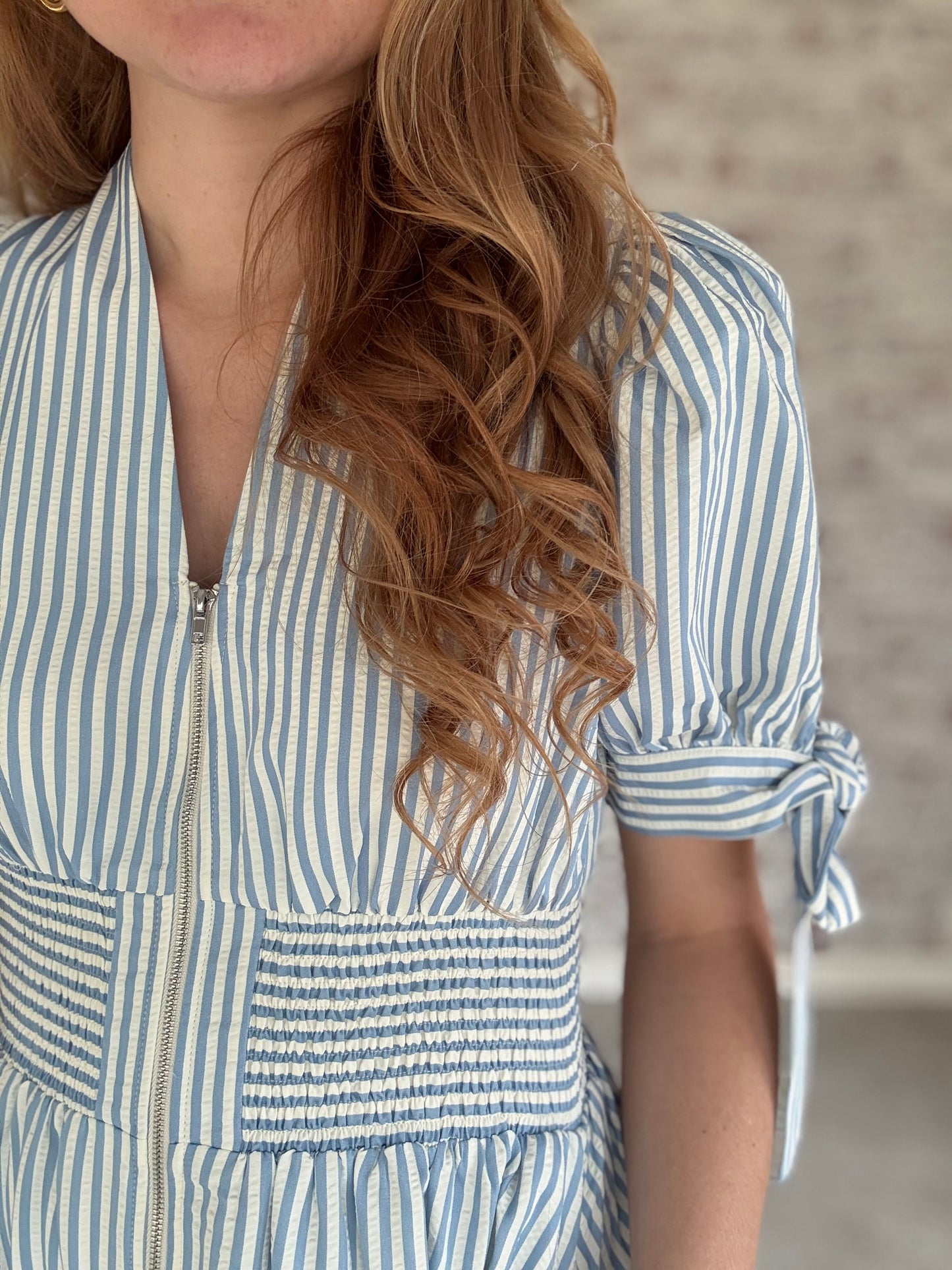 Carolina Belle Striped Midi Dress