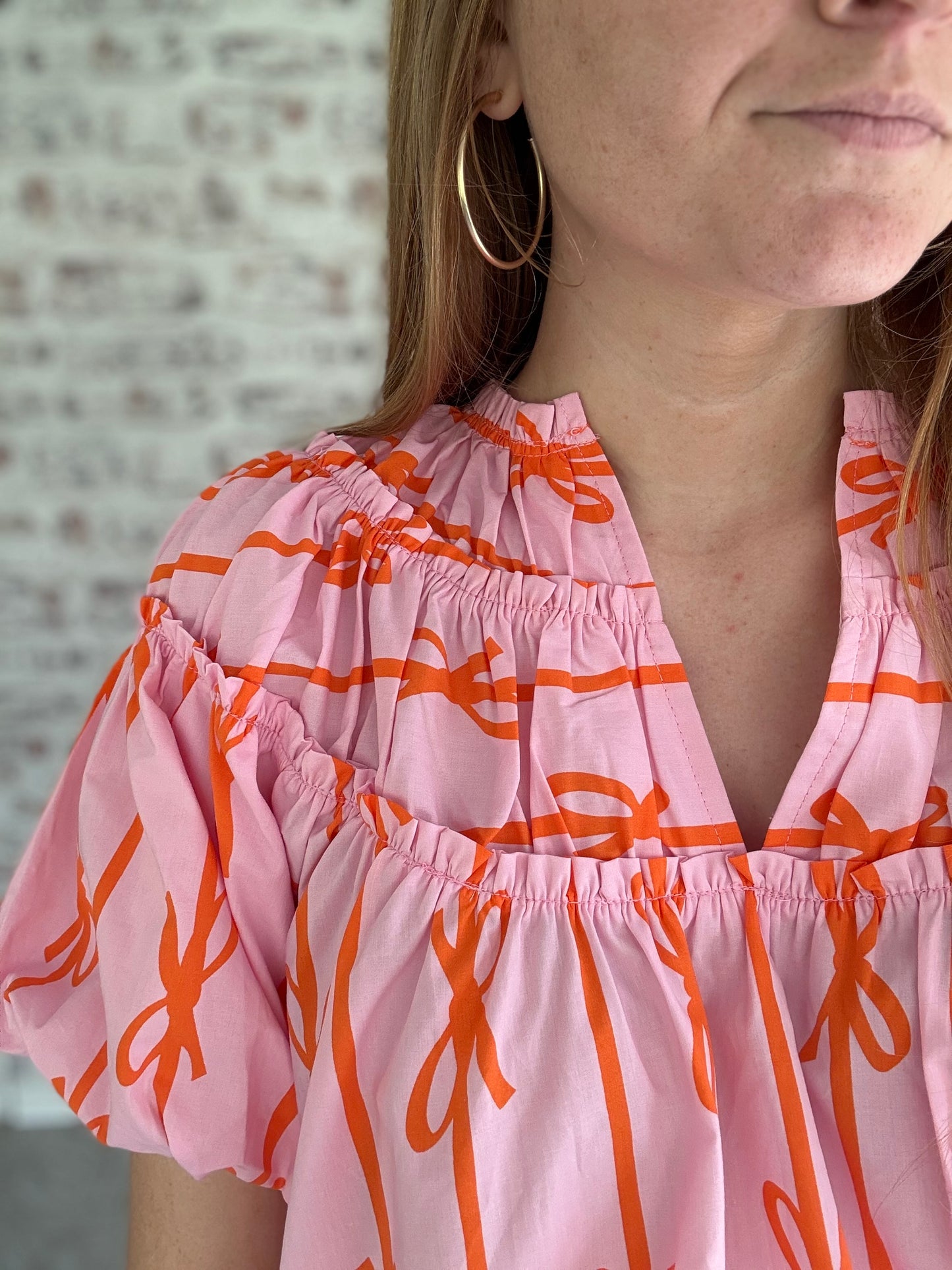 Sweet on Bows Puff Sleeve Top