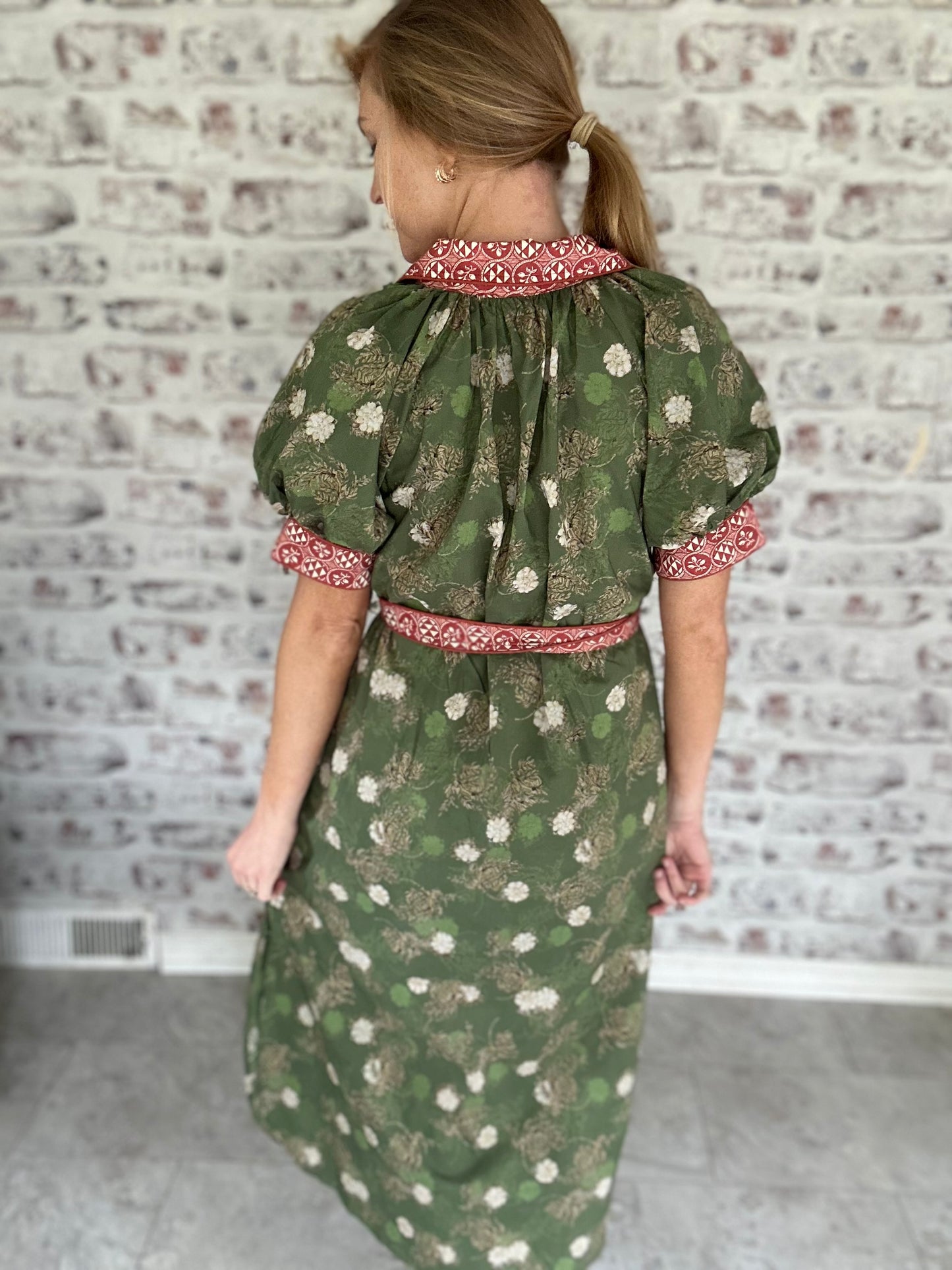 Poet’s Meadow Collared Midi Dress