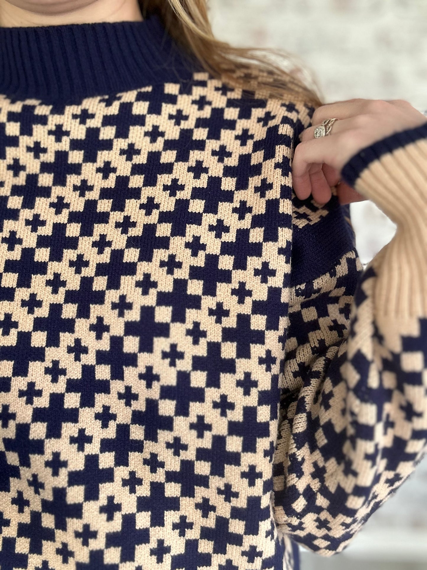 Geometric Cozy Sweater