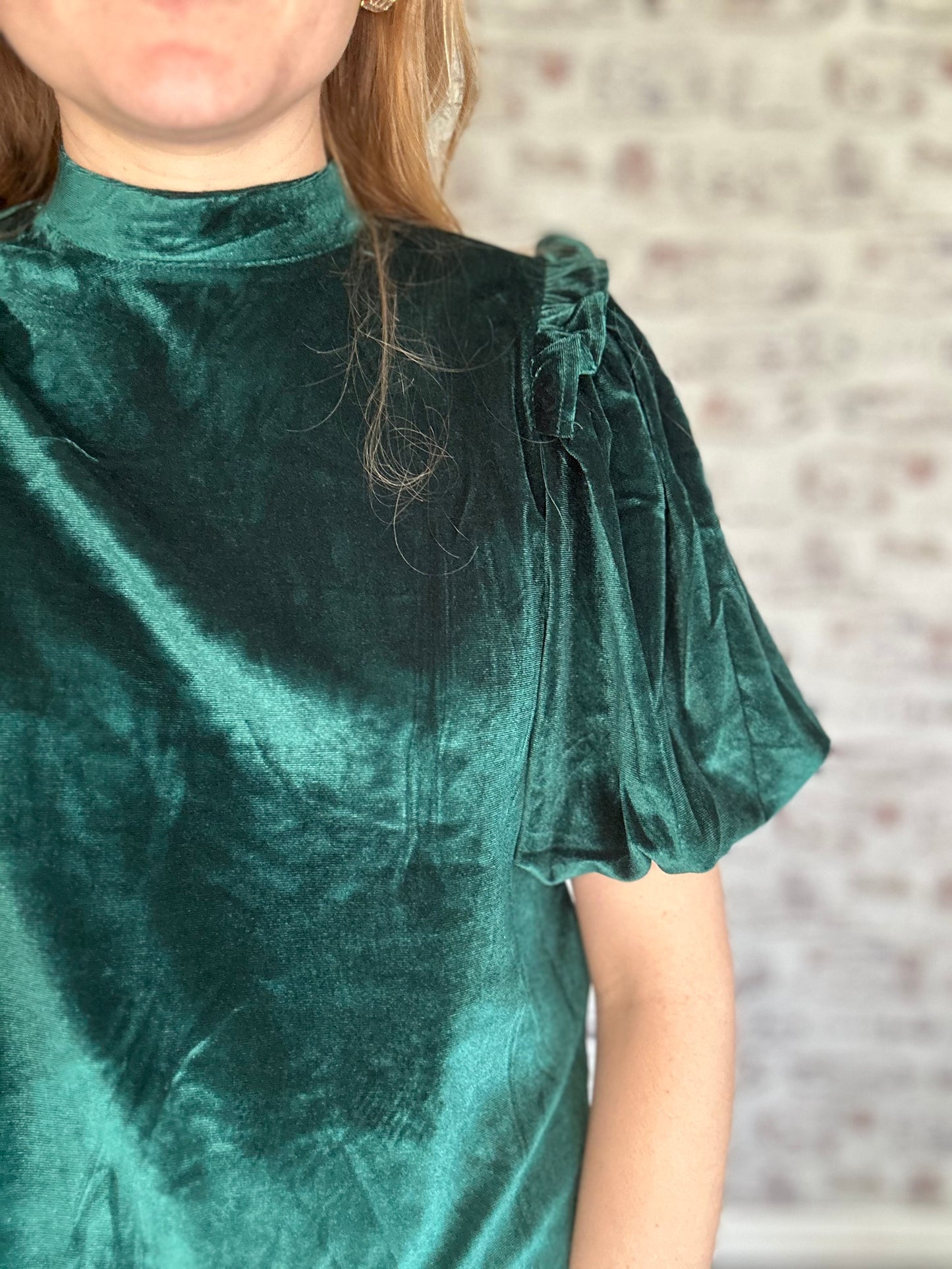 Velvet Vibes Puff Sleeve Top