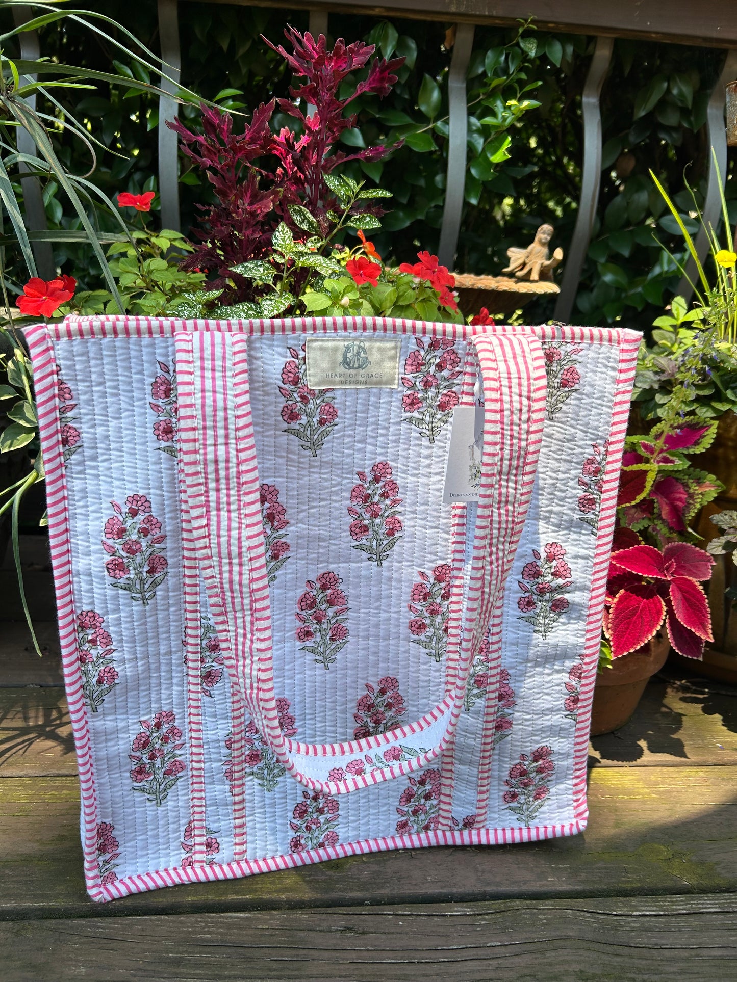 Market Bloom Quilted Tote