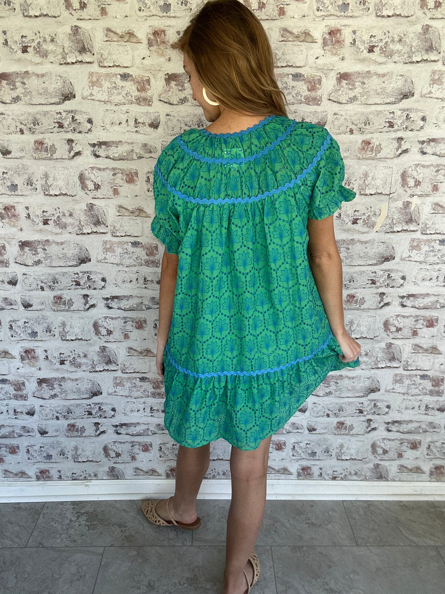 Palm Springs Breeze Eyelet Dress