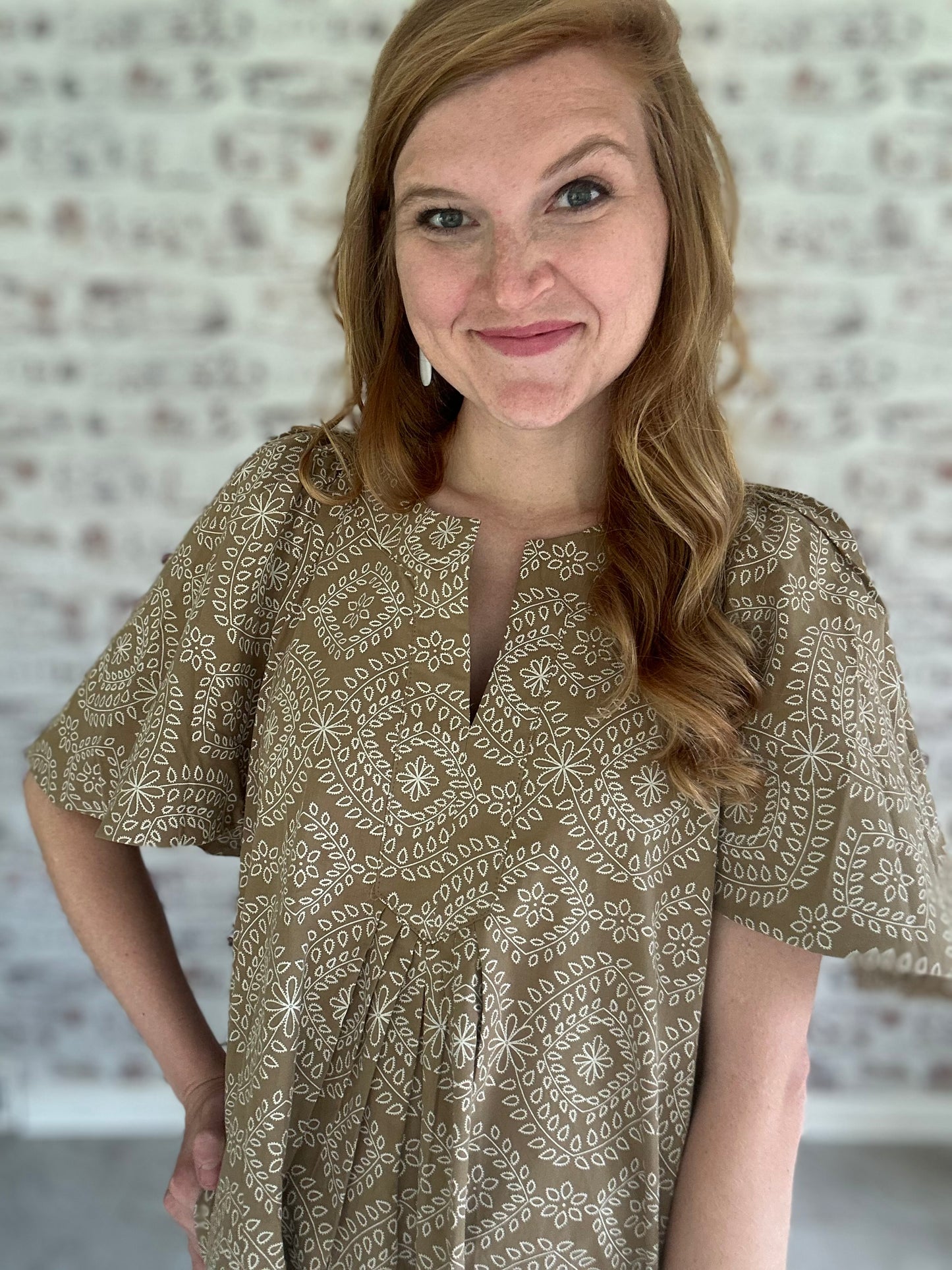 Weekend Wanderer Flutter Sleeve Mini Dress
