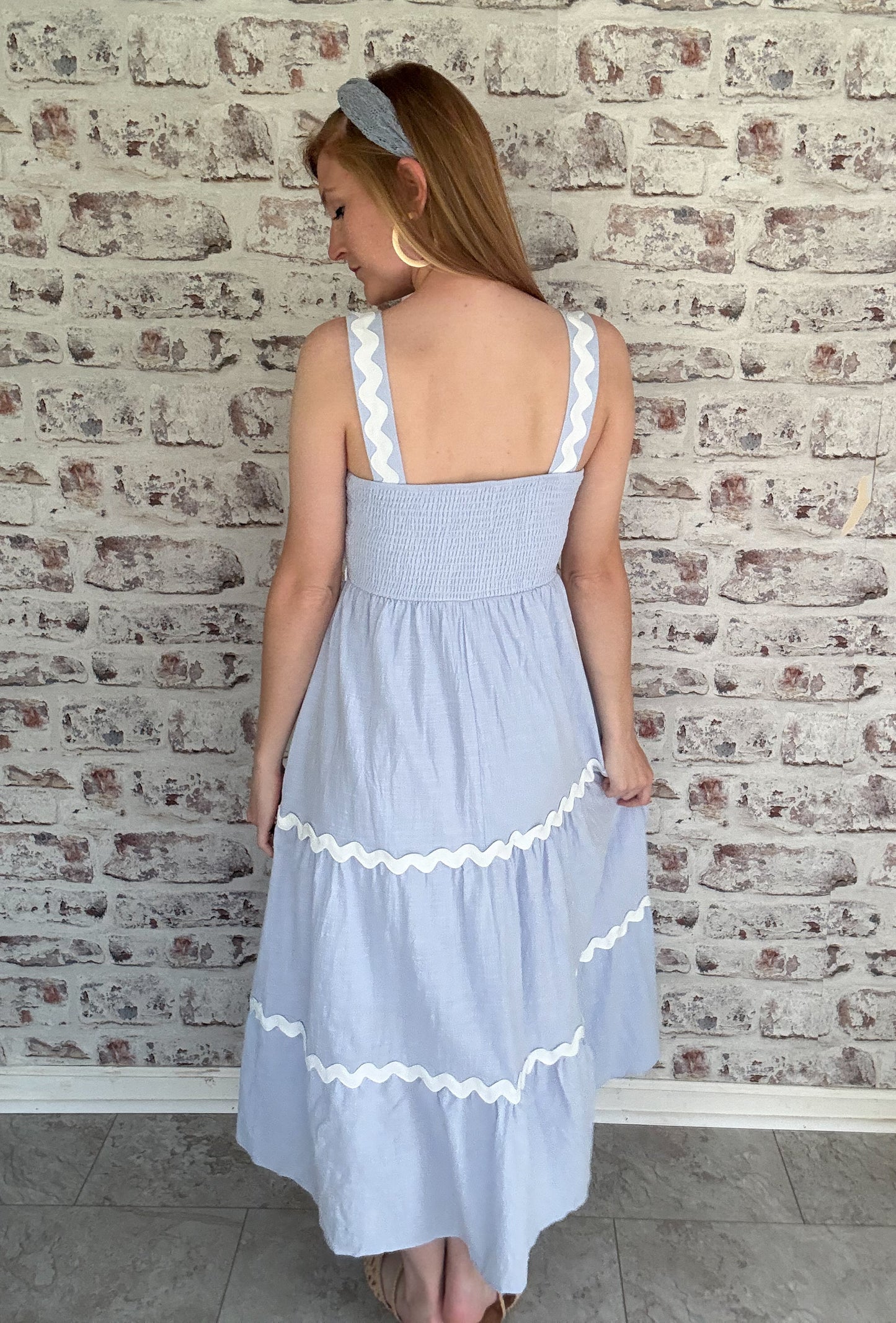Sweet Serendipity Ric Rac Midi Dress