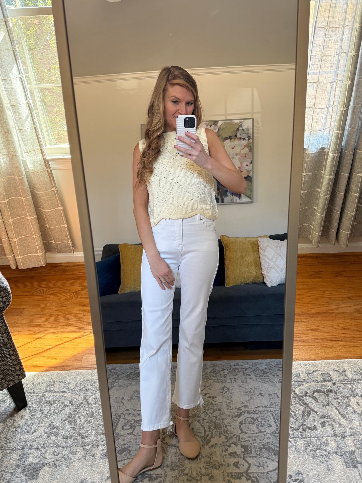 Crocheted Grace Scallop Hem Top