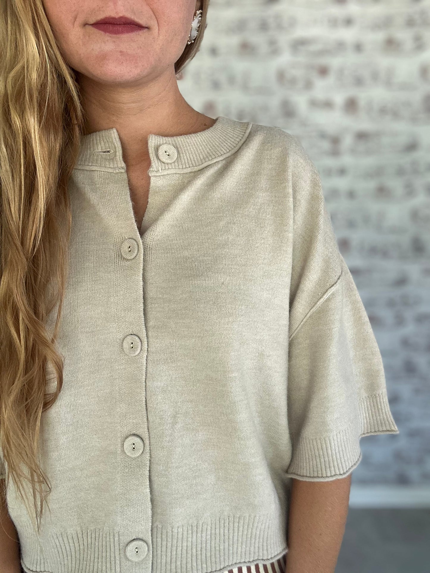 Simply Put Button Cardigan