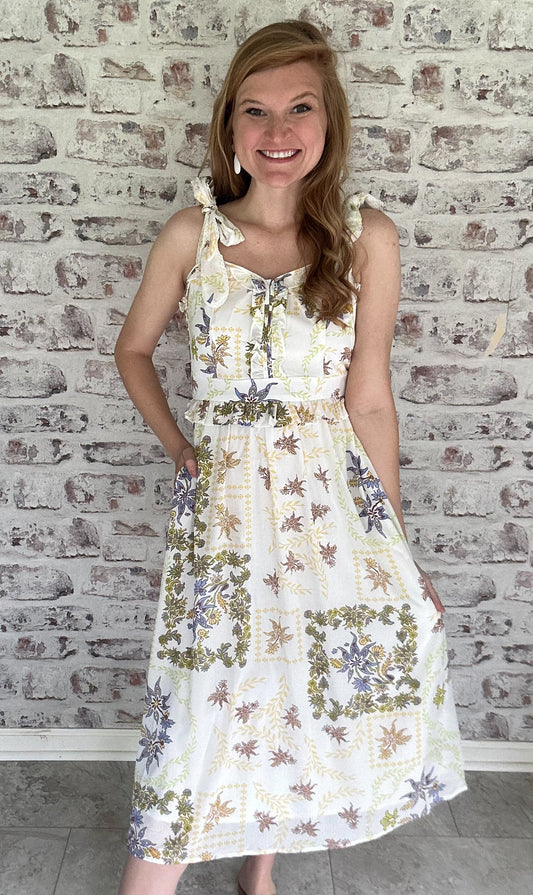 Ruffle Me Pretty Midi Dress