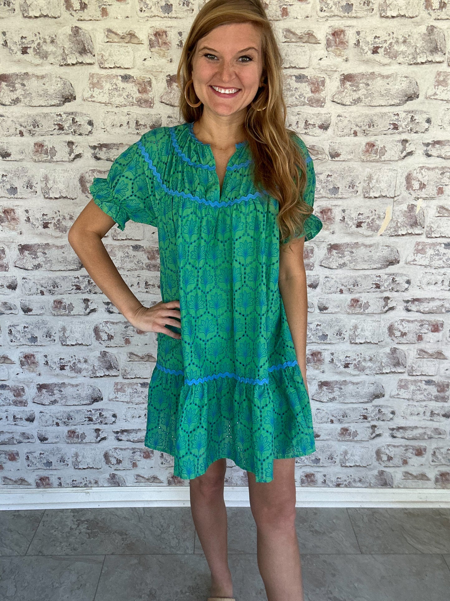 Palm Springs Breeze Eyelet Dress