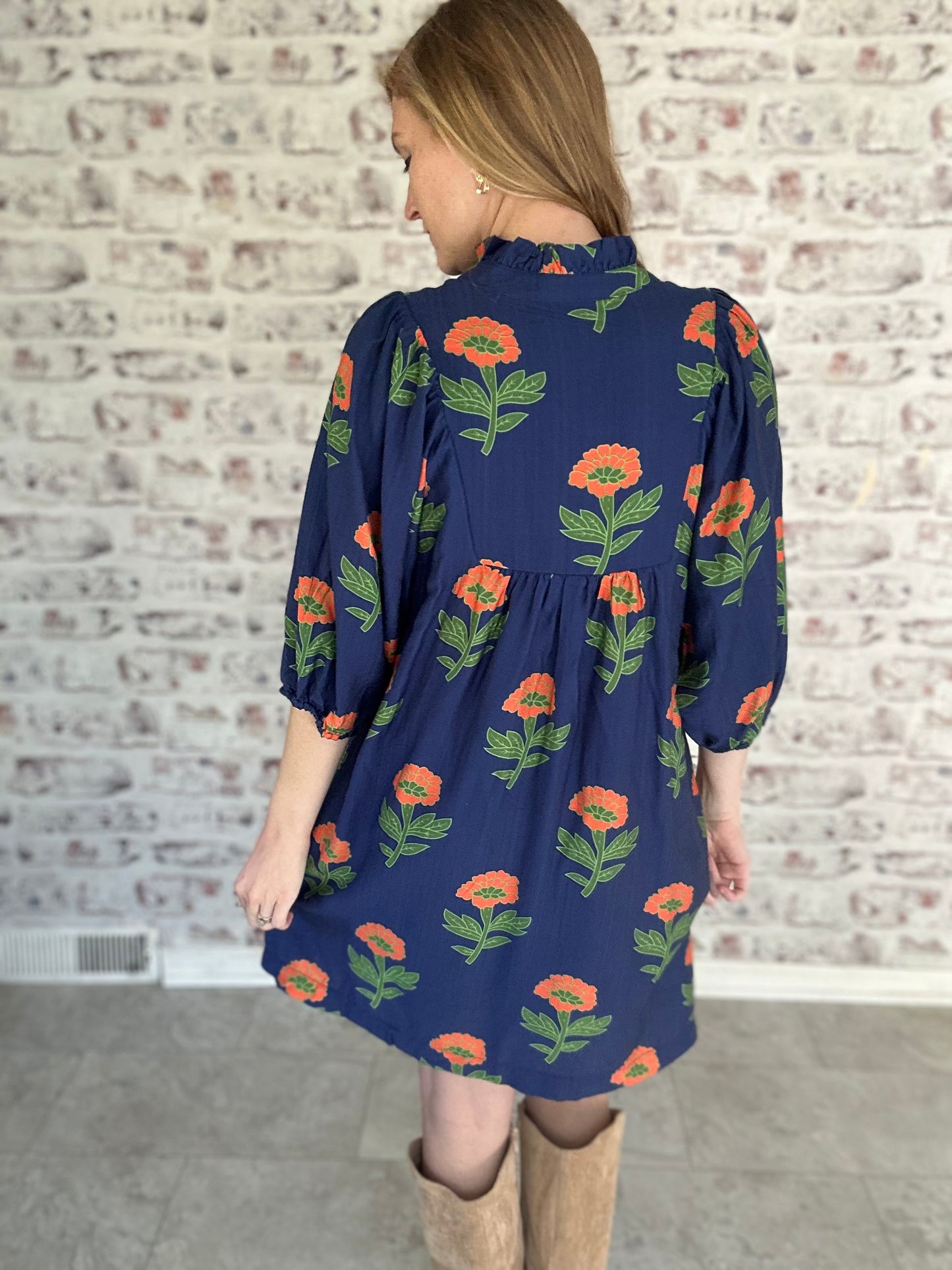 Southern Bloom Floral Mini Dress