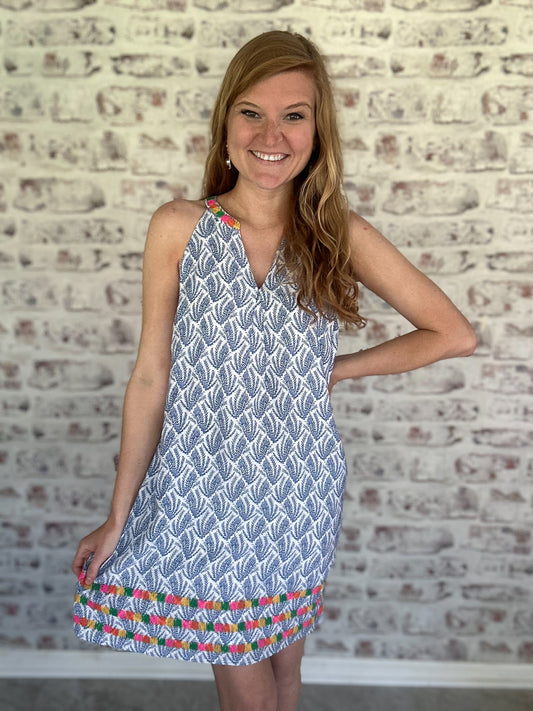 Sunshine & Confetti Embroidered Mini Dress