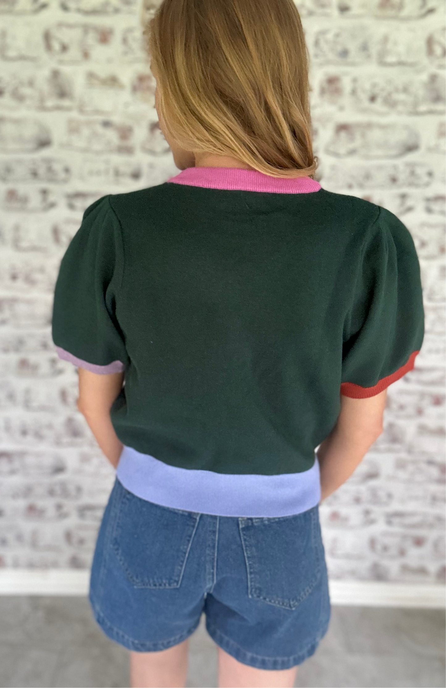 Colorblock at Cambridge Knit Top