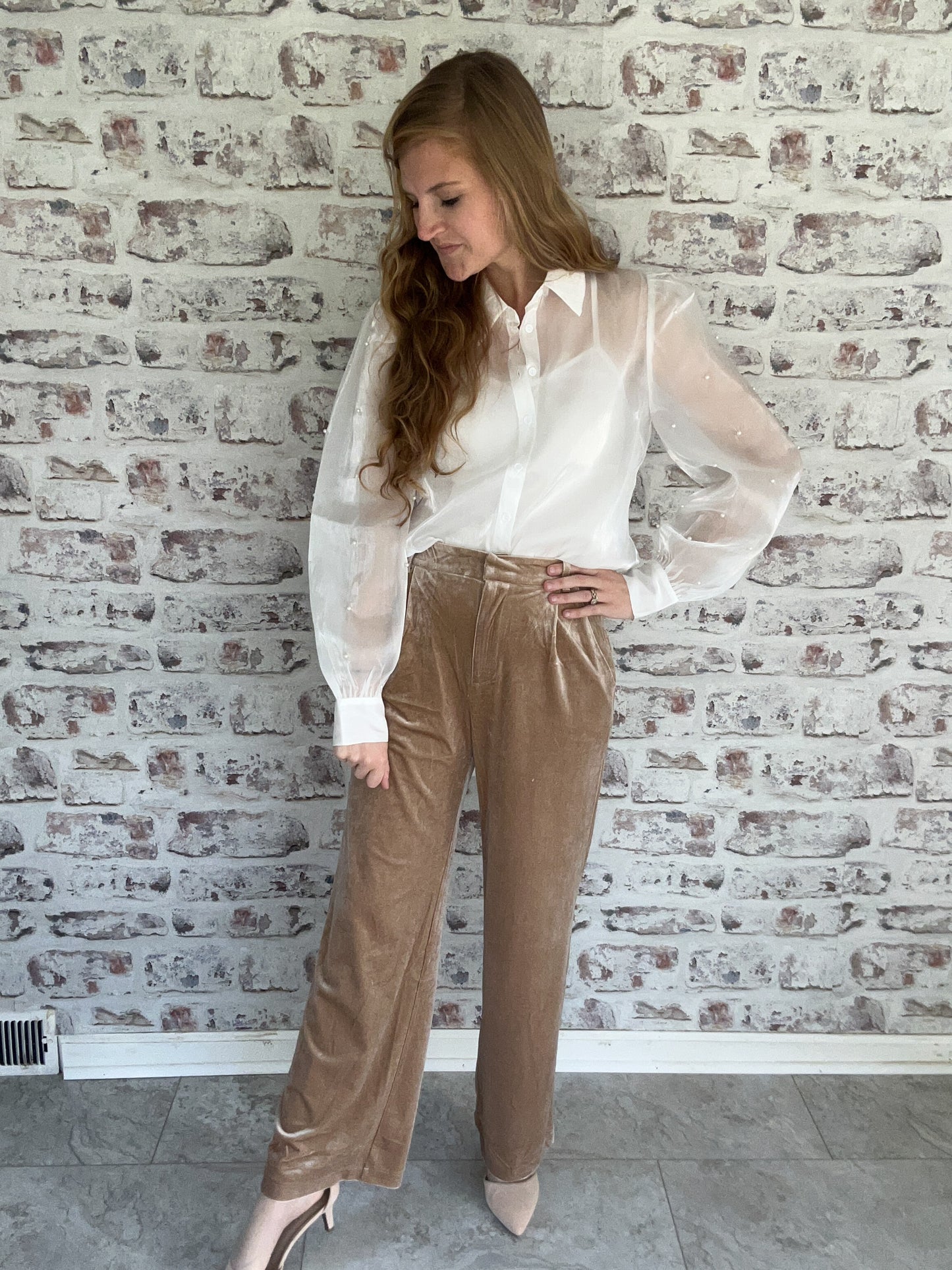 Cloud Nine Pearl Sleeve Shirt