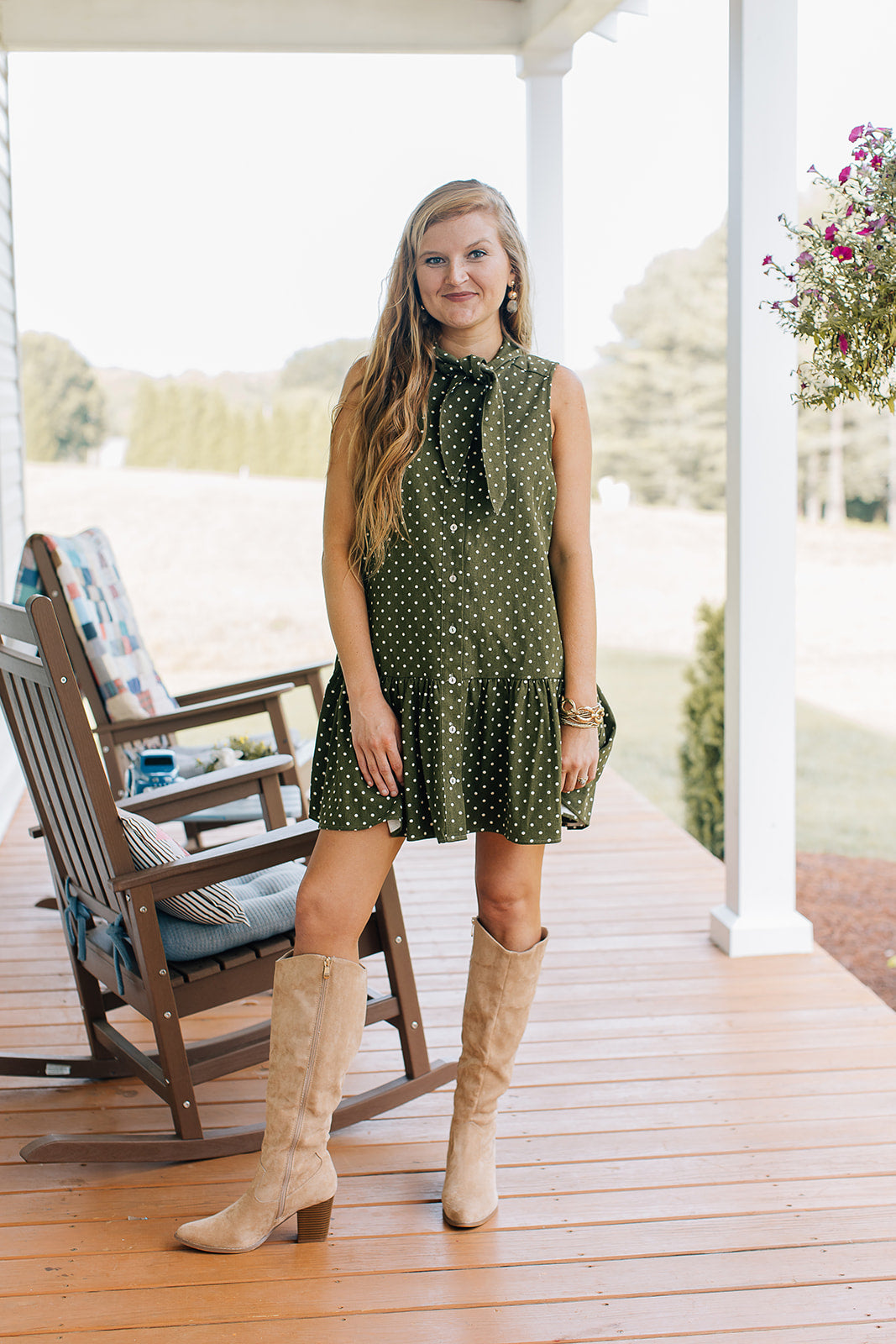 Wish List Dotted Mini Dress