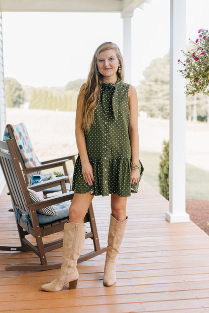Wish List Dotted Mini Dress