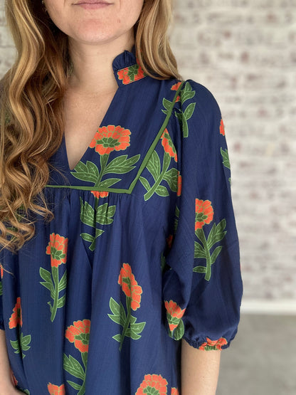 Southern Bloom Floral Mini Dress