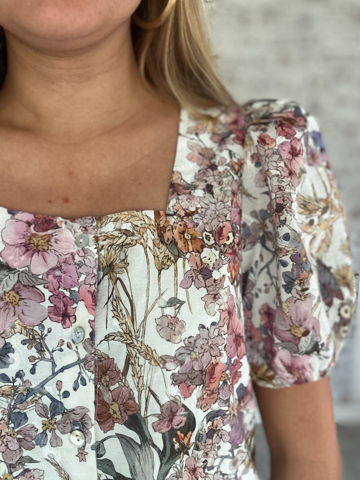 Sweet Disposition Floral Eyelet Mini Dress